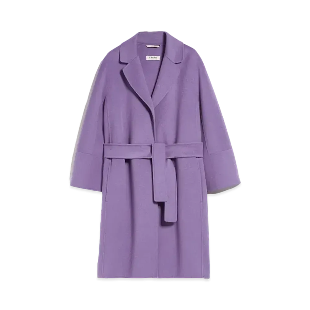 Max Mara Arona Pure Virgin Wool Double Face Coat "Lavender"