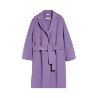 Max Mara Arona Pure Virgin Wool Double Face Coat "Lavender"