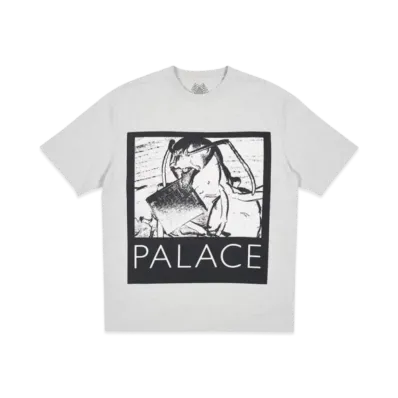 PALACE Chip T-Shirt "Grey Marl"