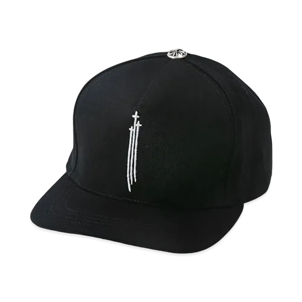 Chrome Hearts Baseball Cap RS 3 Cross "Black/White"