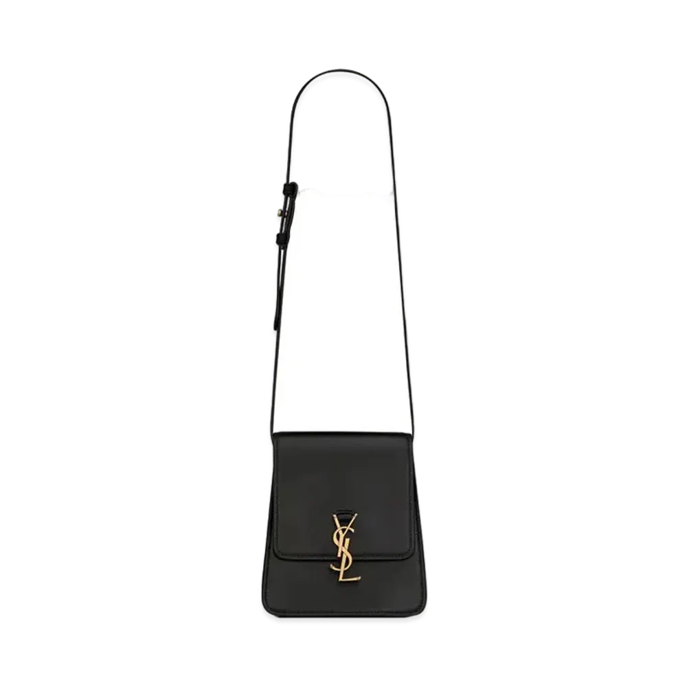 Saint Laurent Kaia North/South Satchel In Vegetable-Tanned Leather "Black"