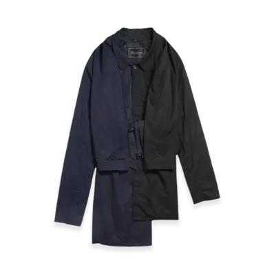 BALENCIAGA Women's Double Sleeve Car Coat "Black"