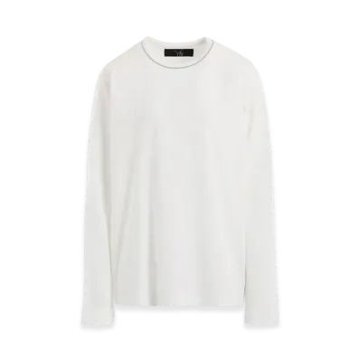 Y's Coton Jersey Stitch Long Sleeve Big T "Off White"