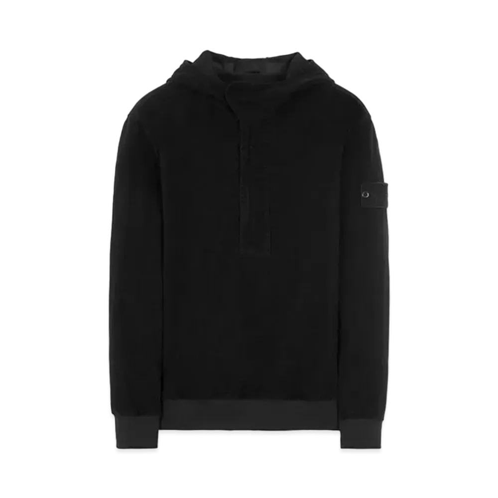 Stone Island 667F3 COTTON NYLON MOLESKIN-TC_GHOST PIECE "Black"