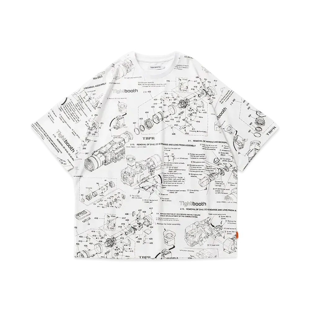 TIGHTBOOTH Analyze T-Shirt "White"