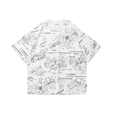 TIGHTBOOTH Analyze T-Shirt "White"