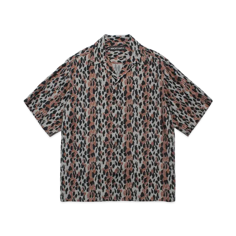 WACKO MARIA Leopard Hawaiian Shirt "Gray"