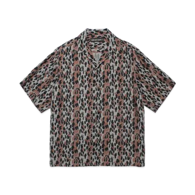 WACKO MARIA Leopard Hawaiian Shirt "Gray"