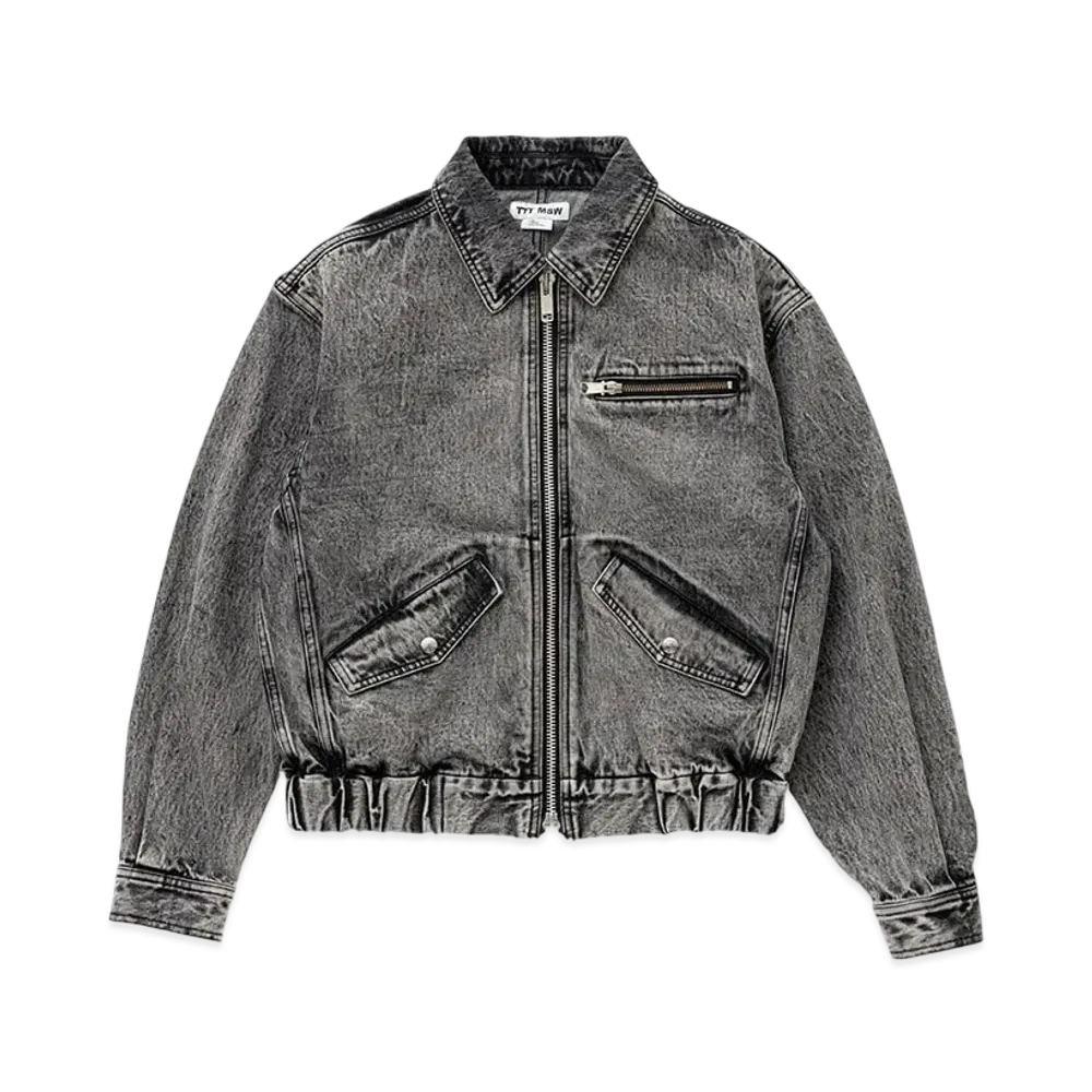 TTT MSW Washed Denim Jacket "Black"