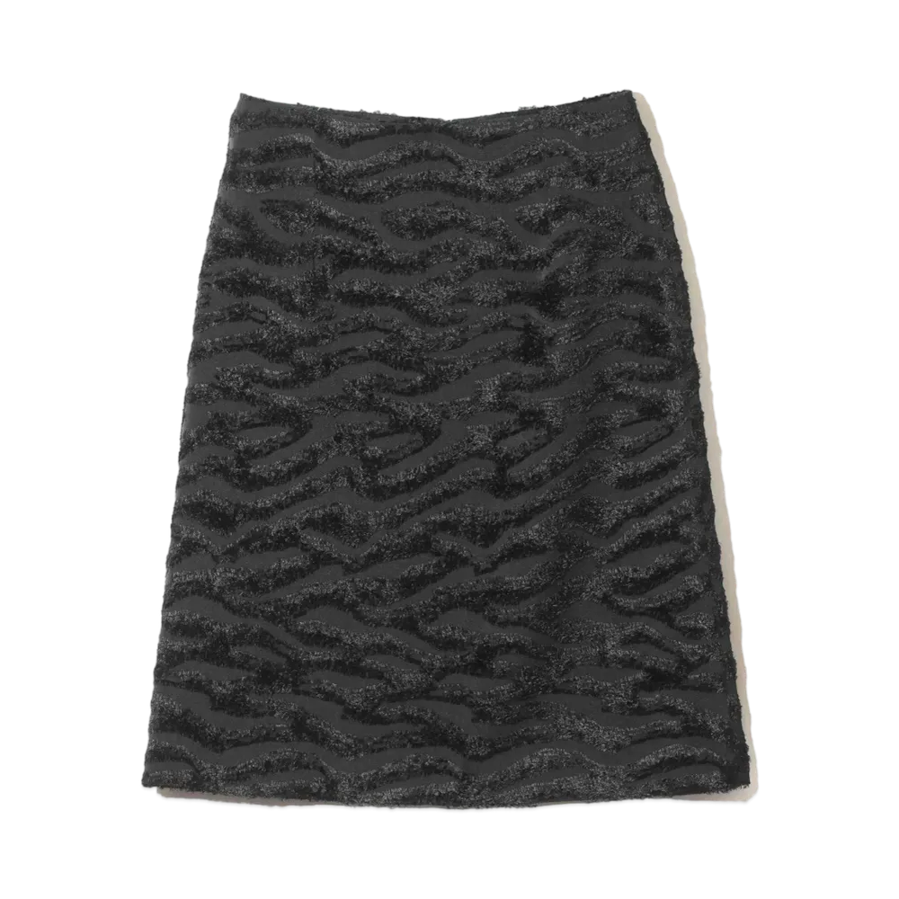 Needles CC Skirt Poly Zebra Cut JQ "Black"