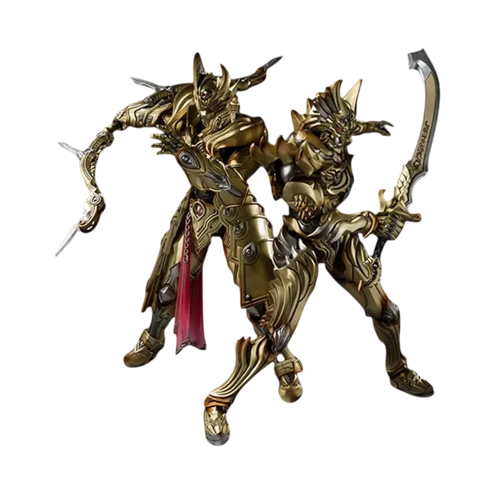 BANDAI "Makai Kado" -Garo <GARO> ~ the illuminate who darkness ~- Flame blade Knight Zen & heaven bow knight Guy gold (gold) Ver. Set