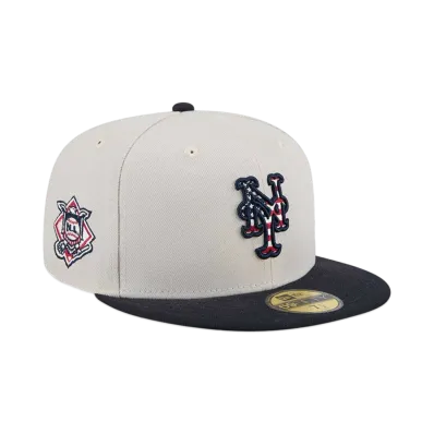 NEW ERA 59Fifty On-Field 2024 MLB 4th of July New York Mets "Stone"