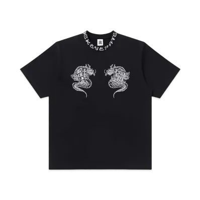 BlackEyePatch Dragon Kanji Ribbed Tee "Black"