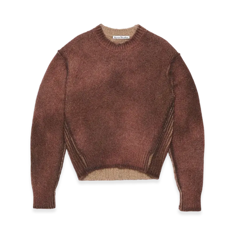 Acne Studios Sprayed Knit Jumper "Rust Red"