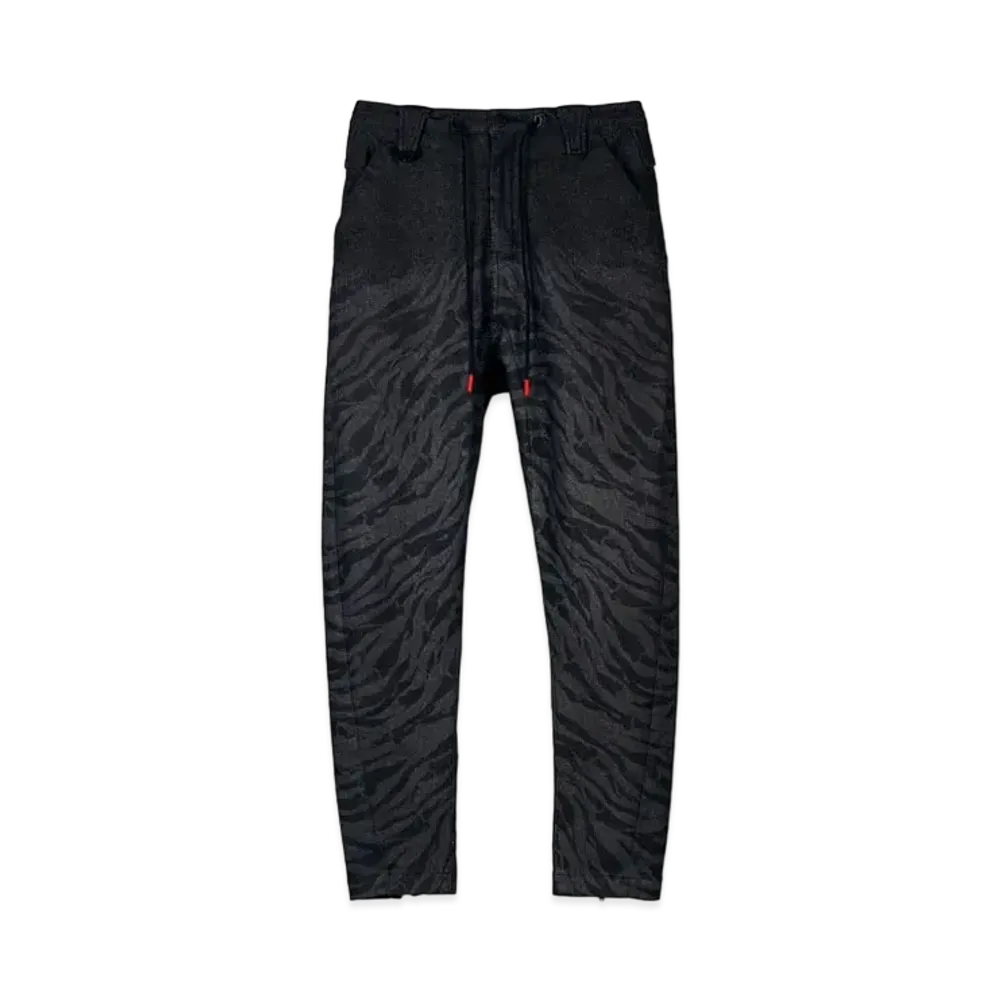 TAIGALIONA DENIM JODPURS TROUZERS (TIGER CAMO) "BLACK"