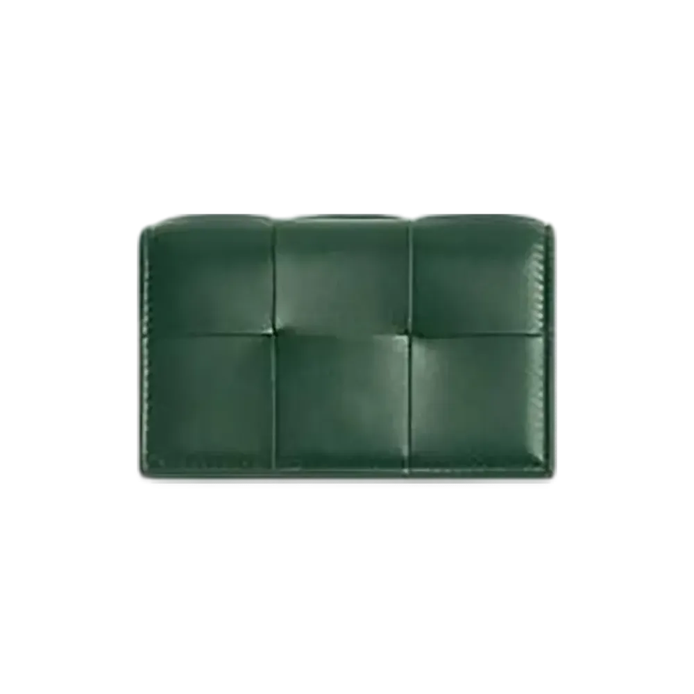 Bottega Veneta Cassette Business Card Case "Raintree"