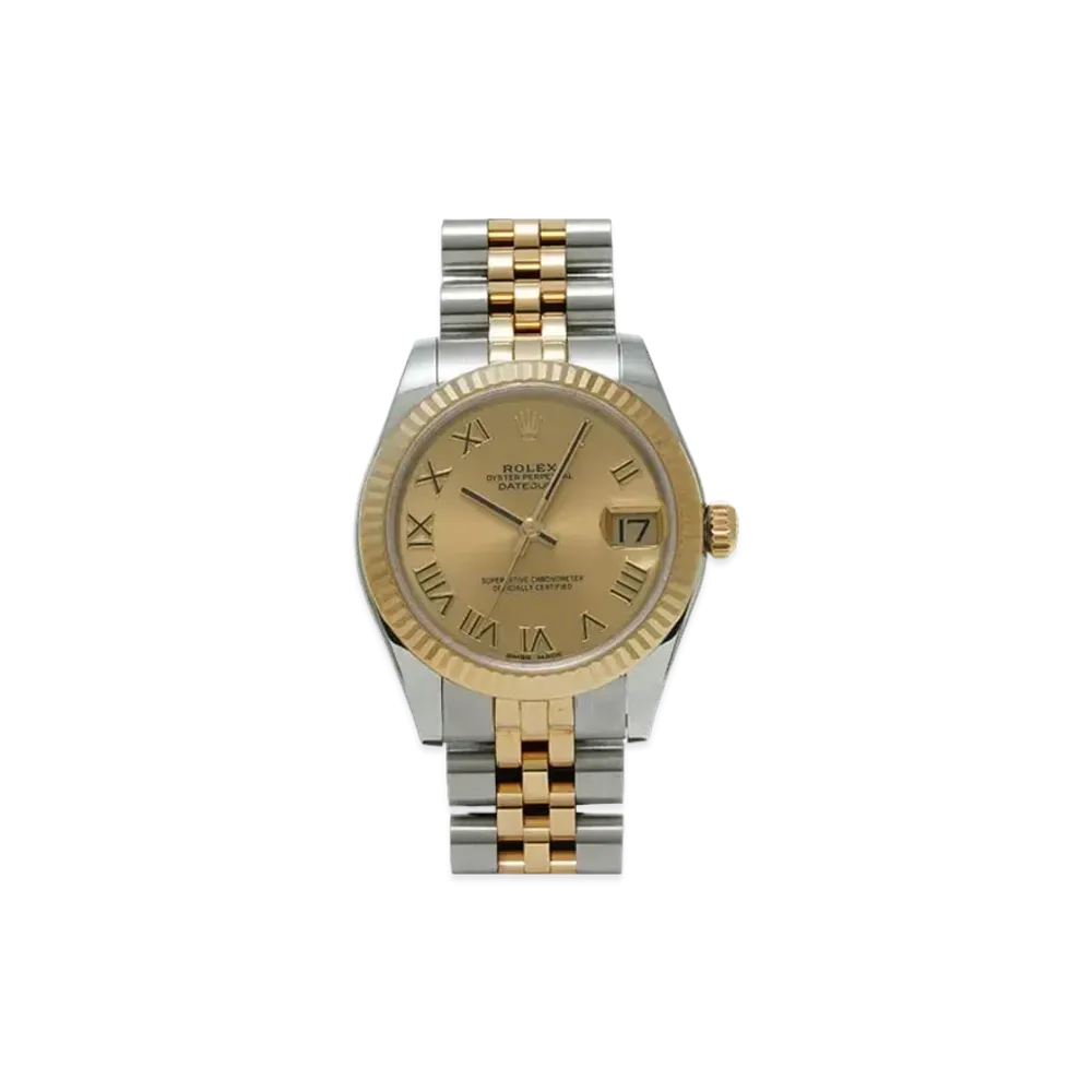 ROLEX Datejust "Champagne Roman/Stainless Steel/Yellow Gold"