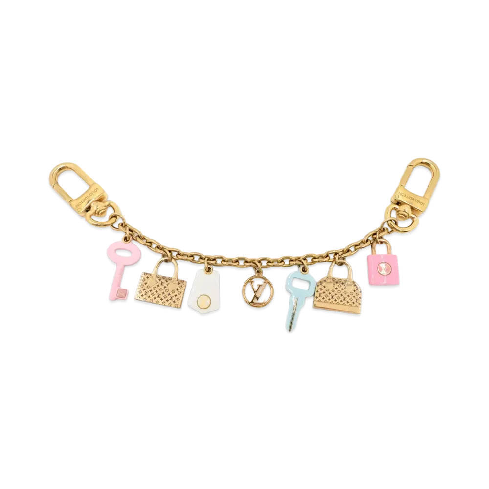 Louis Vuitton Bag Charm Chain Iconics "Gold"