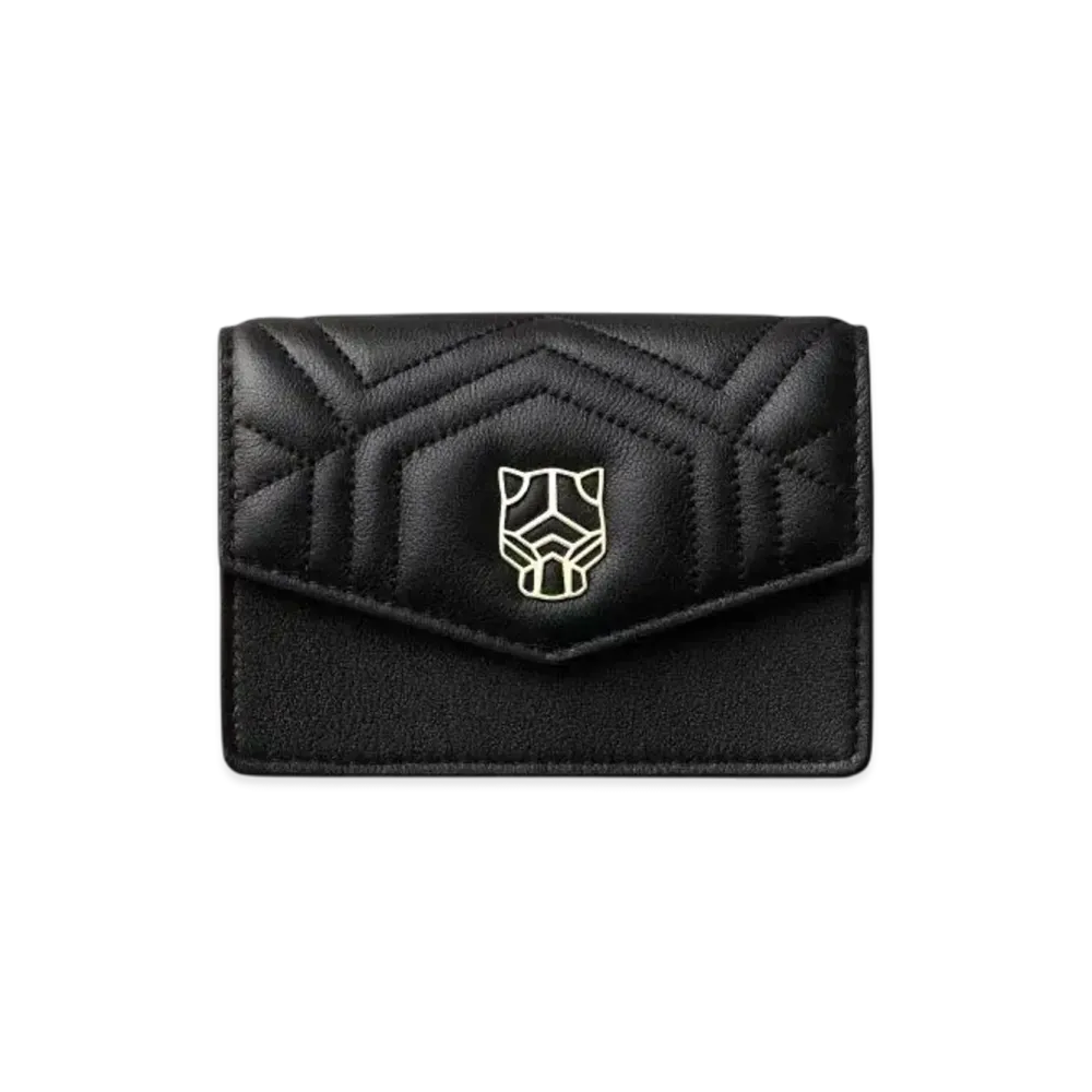 Cartier Business Card Holder with Zip, Panthere de Cartier "Black"