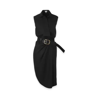 LOEWE Women's Belted Dress "Black"