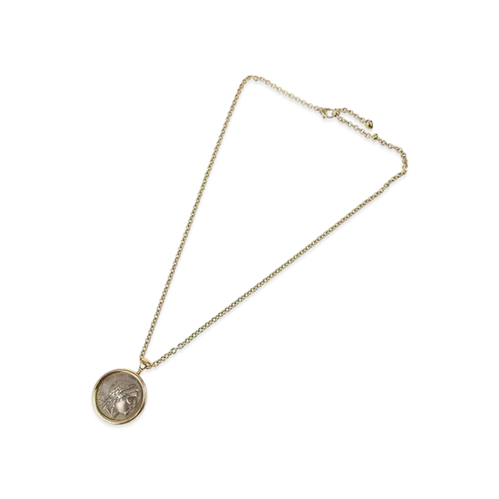 BVLGARI Monete Necklace Antique Coin "Pink Gold"