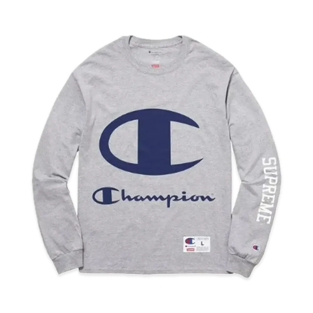 Supreme x Champion L/S Tee "Grey"