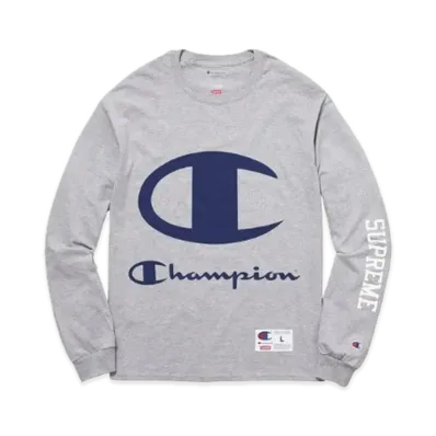 Supreme x Champion L/S Tee "Grey"