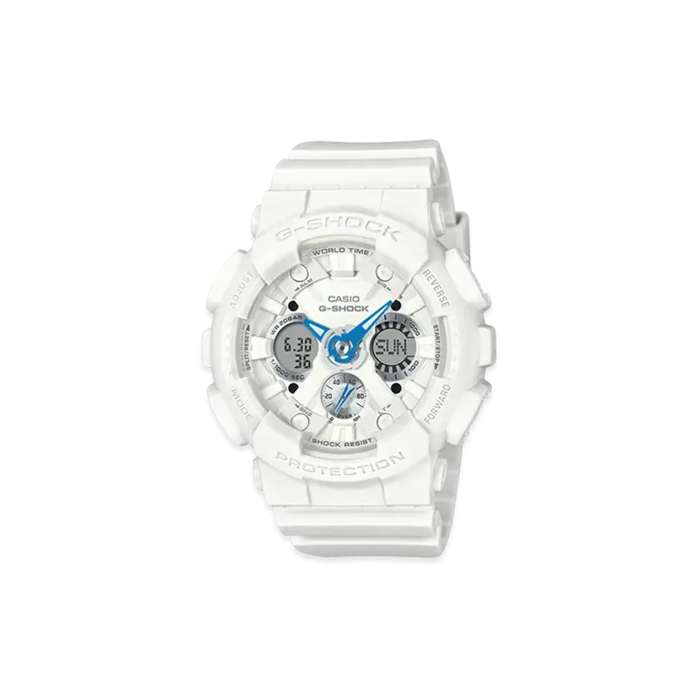 Casio G-Shock GMA-S120 Compact Size Analog-Digi M Watch "White/Comb"