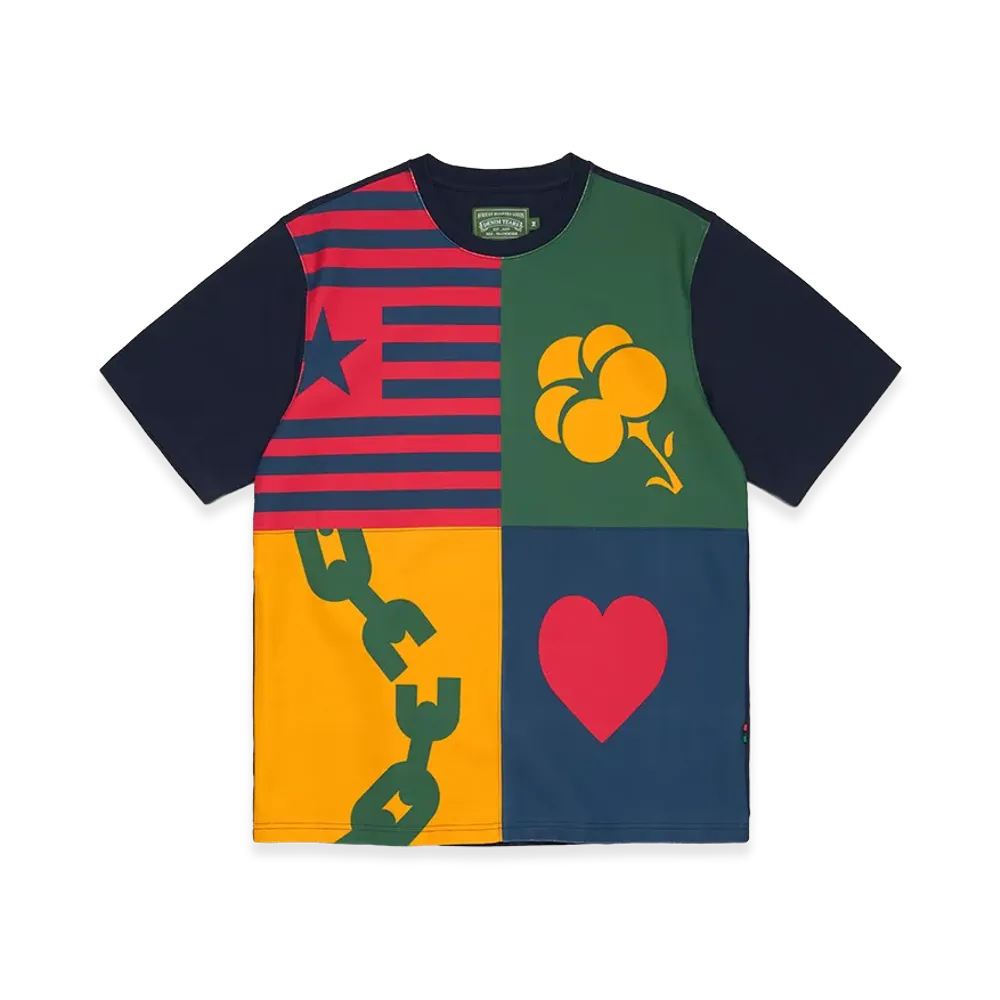 DENIM TEARS Libertas Crest Tee "Multi"
