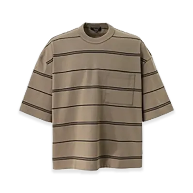 COMME des GARCONS HOMME Cotton Border Pocket Tee "Beige"