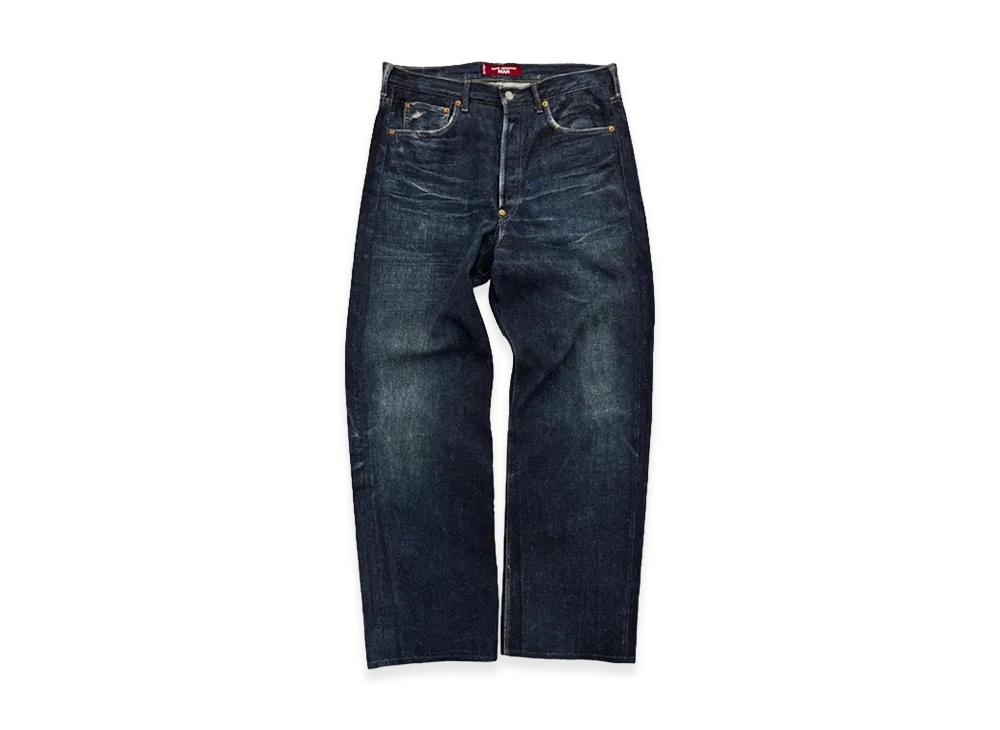 eYe JUNYA WATANABE MAN x LEVI'S x BerBerJin 501XX 1942 Jeans Transfer Printed Pants "Indigo"