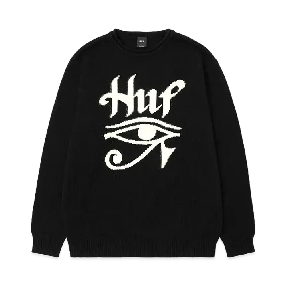HUF Horus Jacquard Sweater "Black"