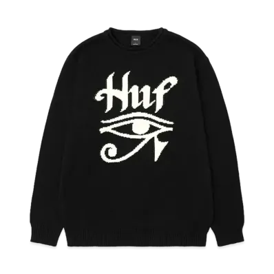HUF Horus Jacquard Sweater "Black"