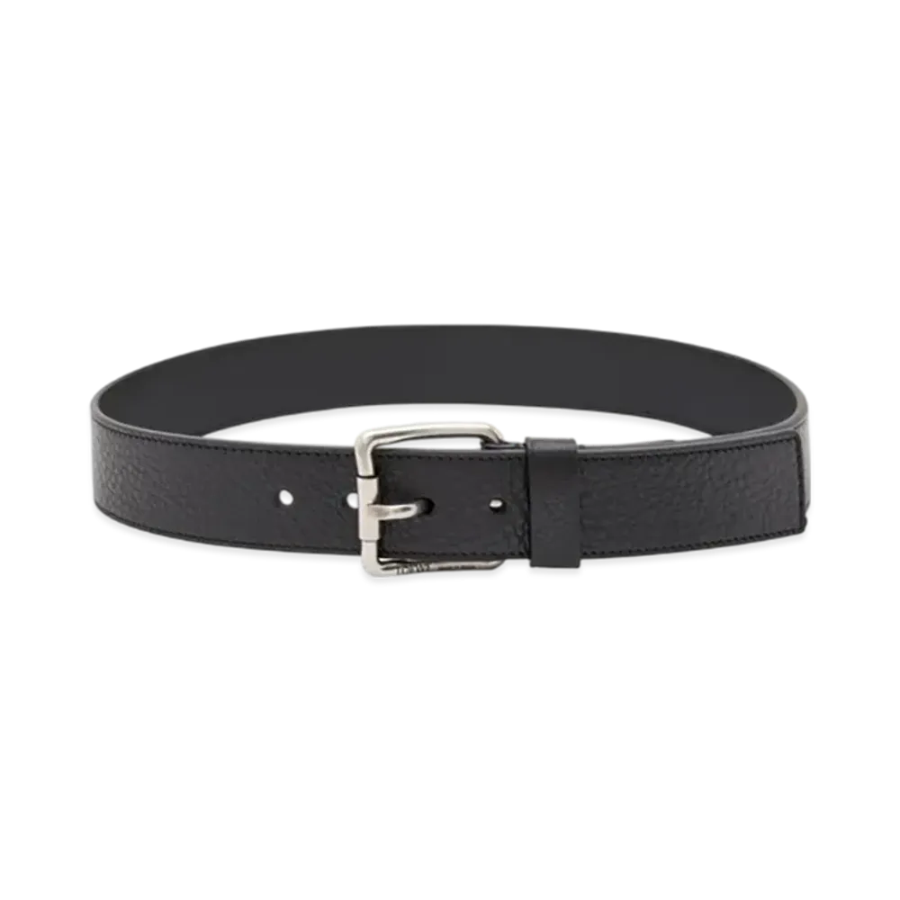 LOEWE Roller Curved Belt "Black/Vintage Palladium"