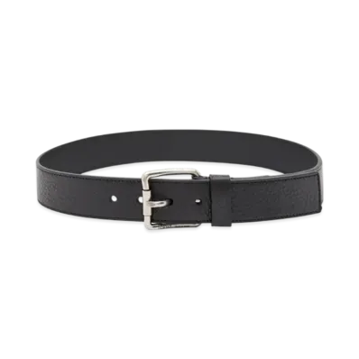 LOEWE Roller Curved Belt "Black/Vintage Palladium"