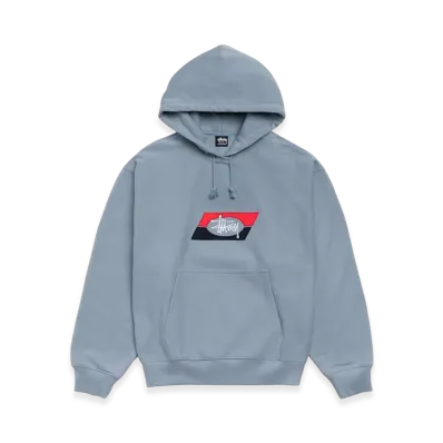Stussy Double Stripe Hoodie "Slate"