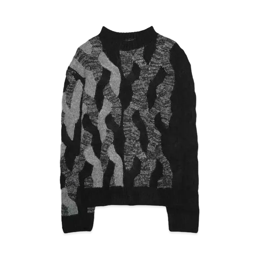 Feng Chen Wang GRADIENT CABLE SWEATER "MULTI COLOR"