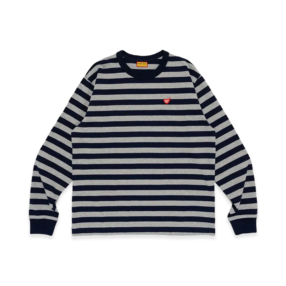HUMAN MADE Striped L/S T-Shirt "Navy"