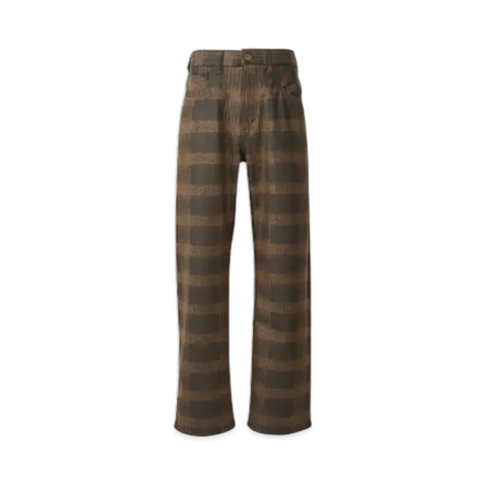 HYSTERIC GLAMOUR Loose Straight Pants "Brown"