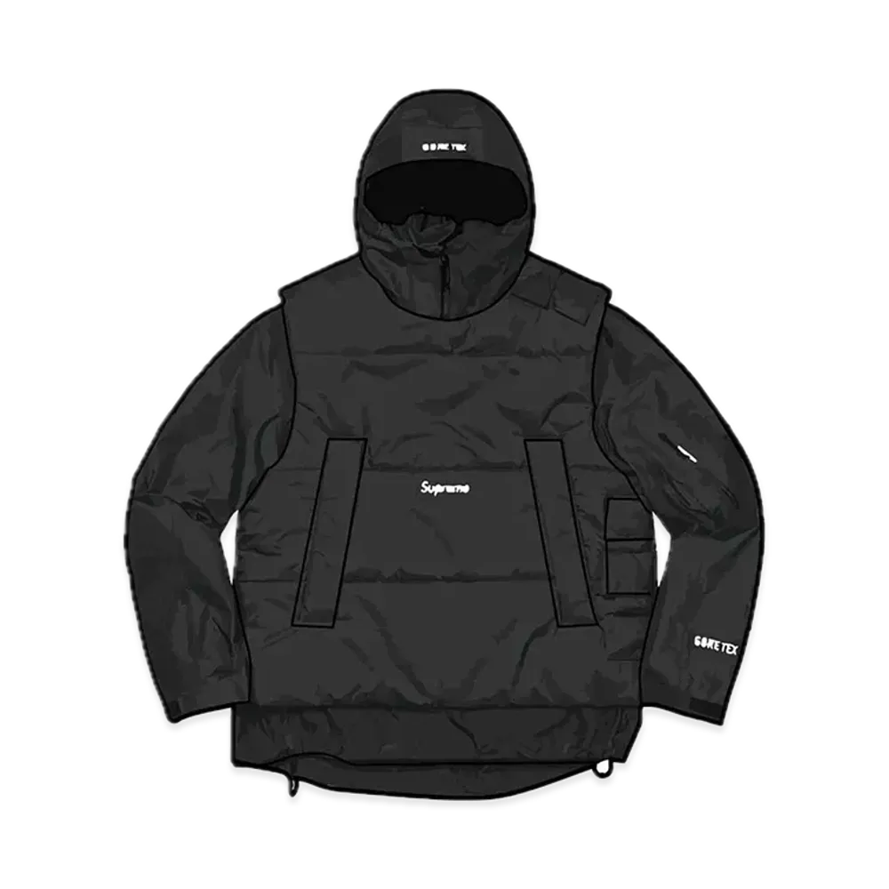 Supreme 2-in-1 GORE-TEX Shell + WINDSTOPPER Vest "Black"