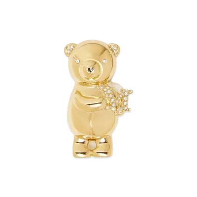 Max Mara Teddy Brooch Metal Teddy Brooch "Gold"