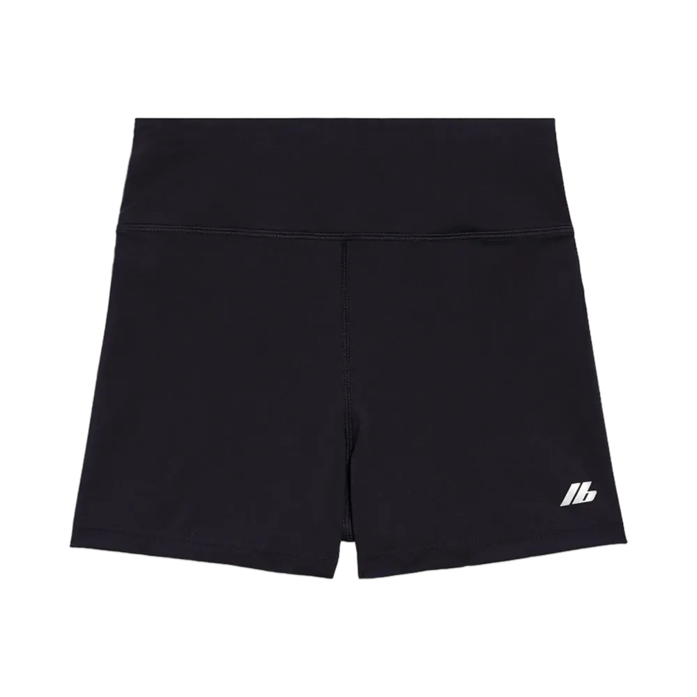 BALENCIAGA Women's Activewear Cycling Shorts in Matte Spandex "Black"