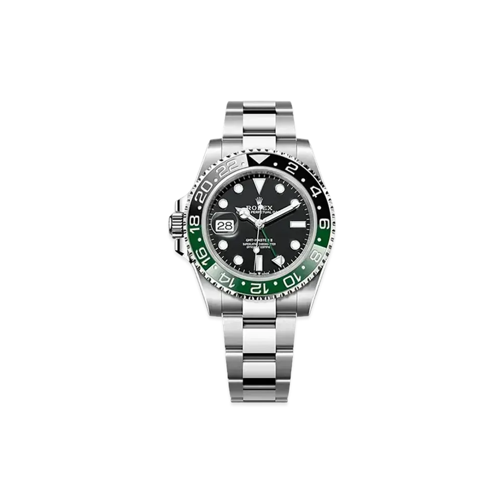 ROLEX GMT Master II 40mm Oystersteel Bracelet "Black/Green/Sprite/Lefty" 126720VTNR