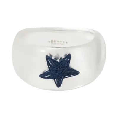 Maison Margiela Clear Bracelet "Navy"