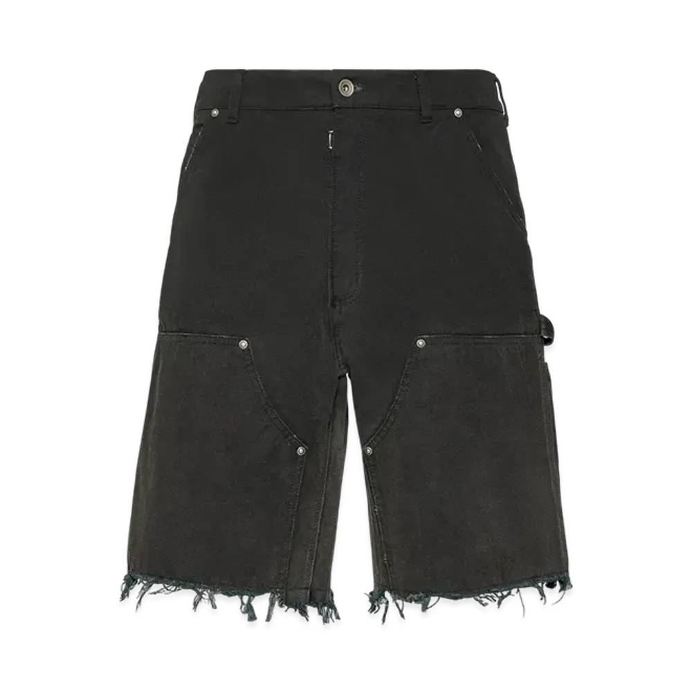 Maison Margiela Men's Stud Denim Shorts "Black"