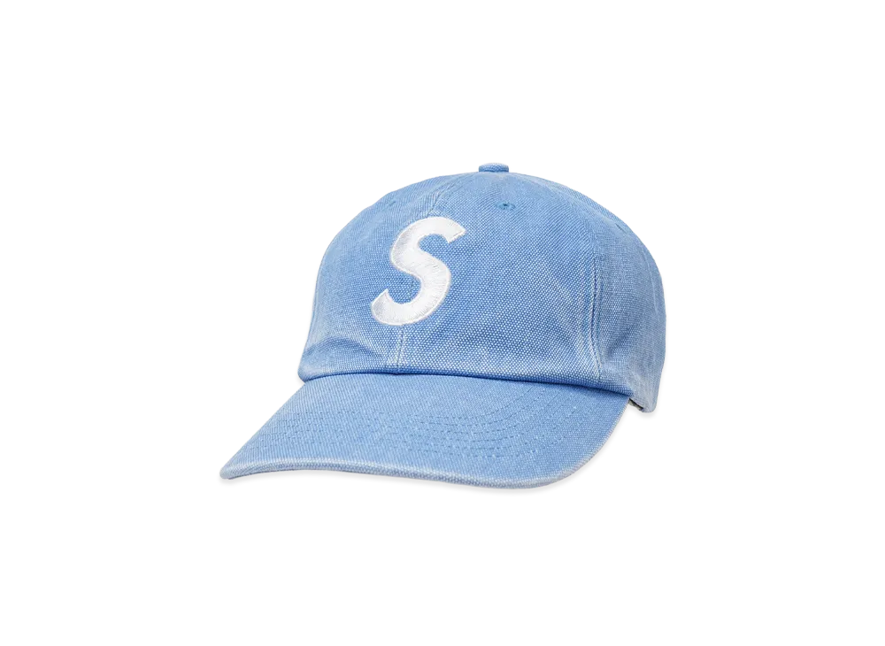 Supreme Pigment Coated S Logo 6-Panel "Light Blue"