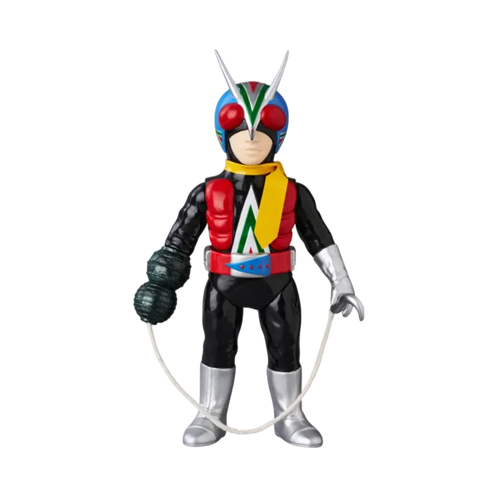 MEDICOM TOY "Toei Retro Sofvi Collection" -Kamen Rider V3- Riderman (Ver. With Rope Arm String)