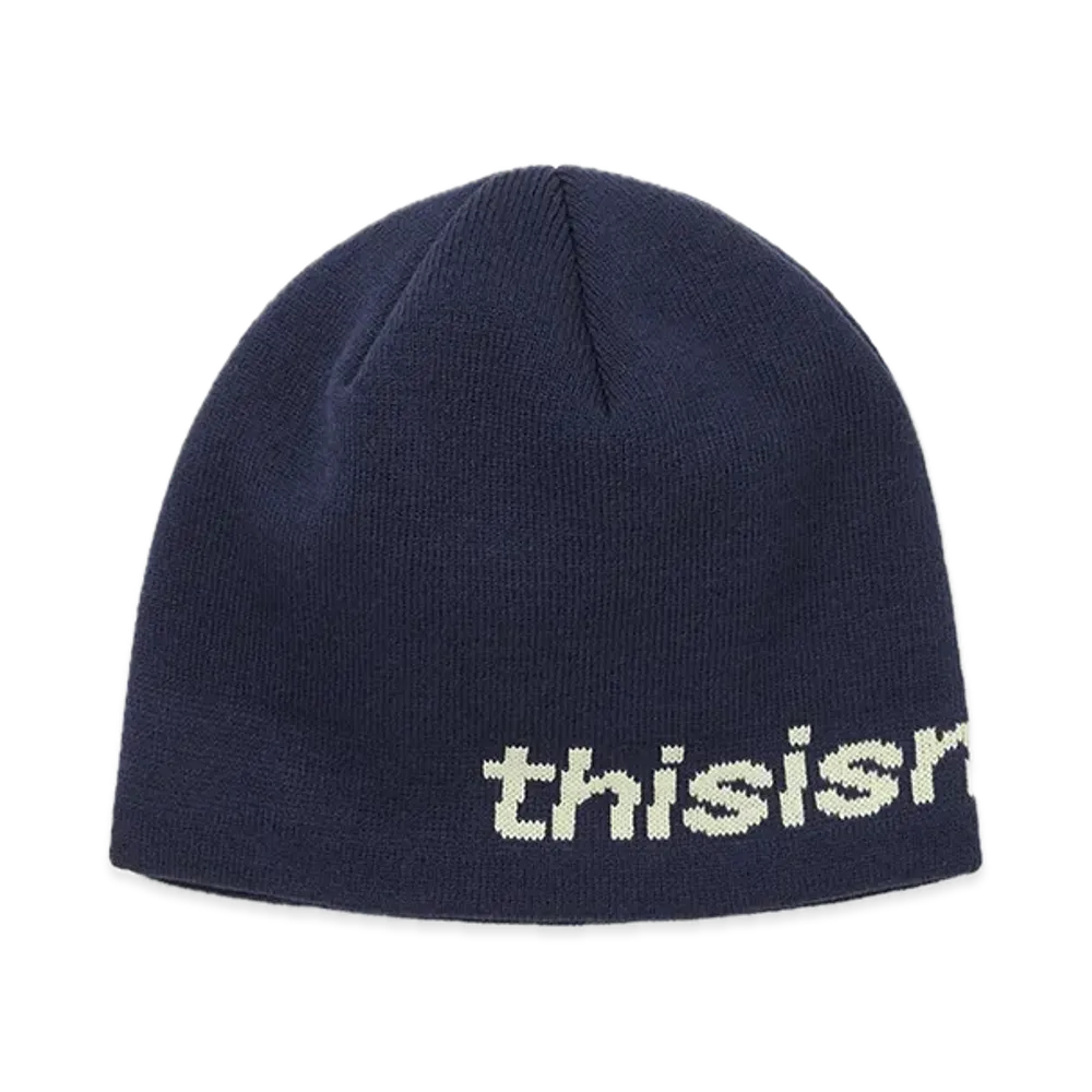 thisisneverthat SP-Logo No Cuff Beanie "Navy"