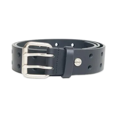 Stussy Punch Out Leather Belt "Black"