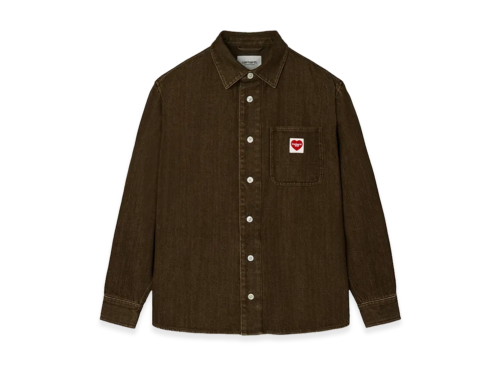 Carhartt WIP L/S Ethan Shirt "Hot Fudge Enzyme Stone Washed"